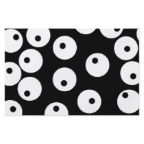 Retro black and white circle design. full color flyer