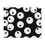 Retro black and white circle design. full color flyer