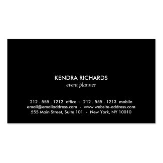 Retro Black and White Pattern Gold Name Logo Business Card Templates