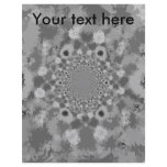 Retro black and white tie dyed pattern flyers