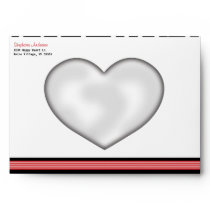 Retro Black, White and Red Envelope envelopes
