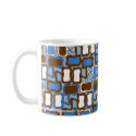 Retro Blob Pattern mugs by 2LPZstudio Retro Blob Pattern mugs