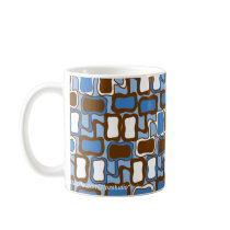 Retro Blob Pattern mugs