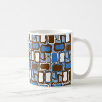 Retro Blob Pattern mugs by 2LPZstudio Retro Blob Pattern mugs
