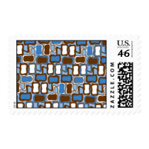 Retro blob postage