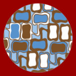 Retro Blob stickers