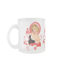 Retro Blonde and Bubbles Mug