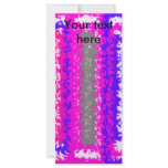 Retro blue black pink gray psychedelic rectangles rack cards