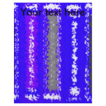 Retro blue black psychedelic rectangles flyers