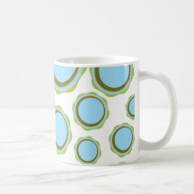 Retro Blue Bubble Mug