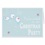 Retro Blue Greeting Cards