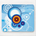 Retro blue mousepad
