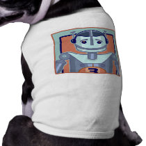 Retro Blue Robot Kids pet clothing by koncepts Retro Blue Robot Kids pet clothing