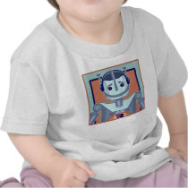 Retro Blue Robot Kids Tee Shirt