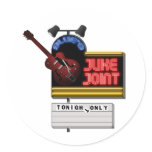 Retro Blues Juke Joint Stickers