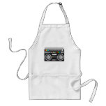 retro boombox ghetto blaster graphic apron