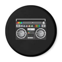 retro boombox ghetto blaster graphic fridge magnets