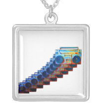 Retro Boomboxes Necklace