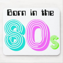 Retro Born In the 80s Mousepad