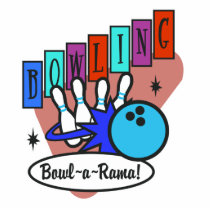 retro bowl-a-rama sign photo cutout
