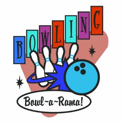 retro bowl-a-rama sign photo cutout by doonidesigns