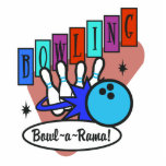 retro bowl-a-rama sign photo cutout