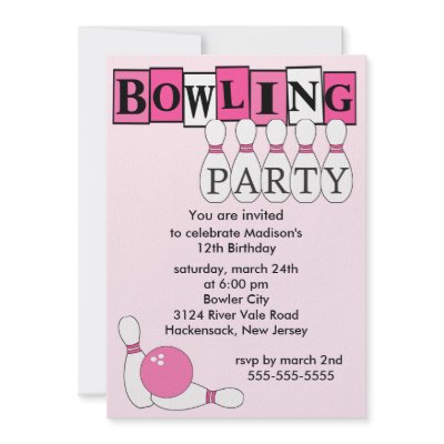 retro bowling birthday party
