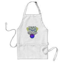 retro bowling design apron