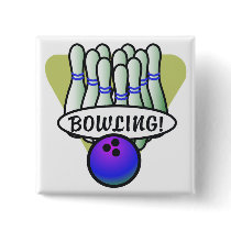 retro bowling design pins