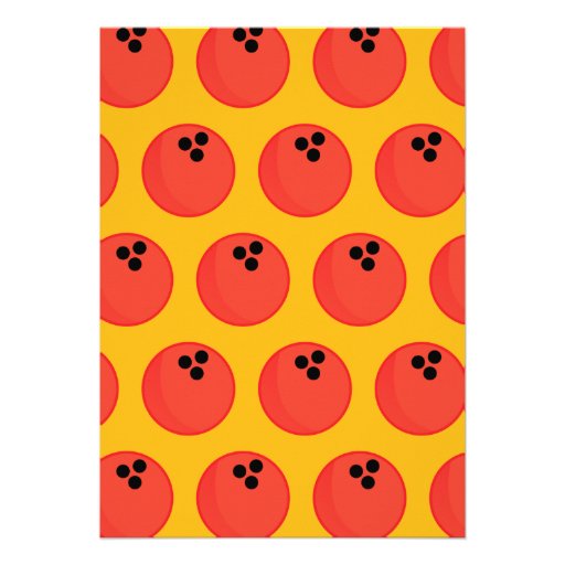 Retro Bowling Kid's Birthday Party Invitation