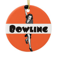 Retro Bowling ornament