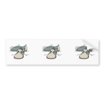 retro bowling shoes design bumper sticker