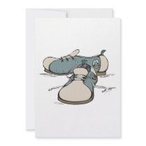 retro bowling shoes design custom invitation