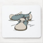retro bowling shoes design mouse pads