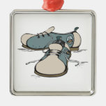 retro bowling shoes design ornament