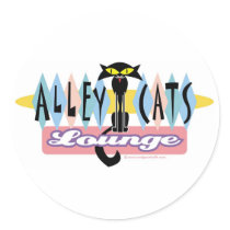 Retro Bowling Sign Sticker