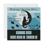 Retro Bowling Themed Party Invitations Jukebox-Key