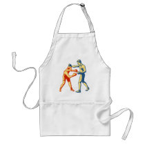 Retro Boxing Men aprons