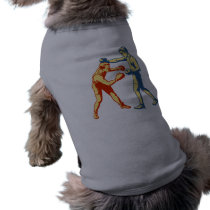 Retro Boxing Men pet clothing by opheliasart Retro Boxing Men pet clothing