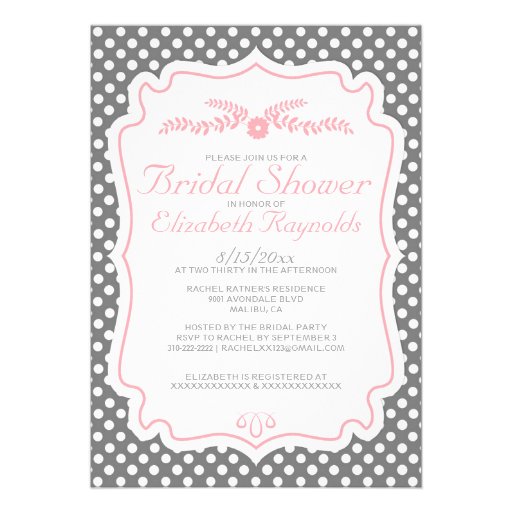 Retro Bridal Shower Invitations