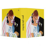 Retro Bride and Groom, You May Now Kiss the Bride binders