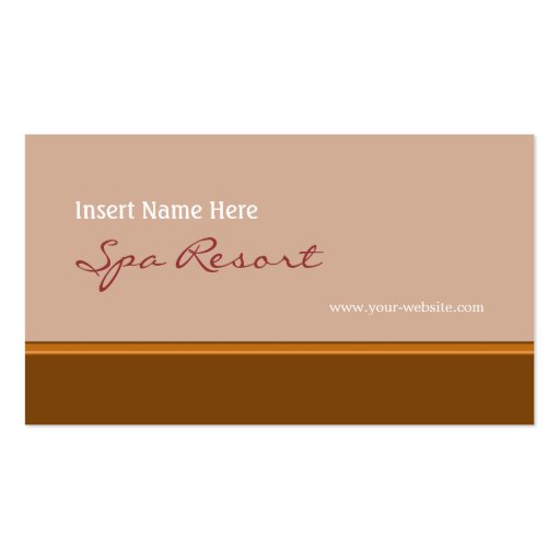 Retro Brown Business Cards (front side)