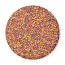 Retro Brown Confetti Speckled magnets by JuJuGarden Retro Brown Confetti Speckled magnets