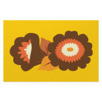 Retro Brown Flowers stationery by toxiferous Retro Brown Flowers stationery