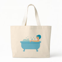 Retro Bubble Bath Girl Bag