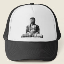 Retro Buddha Trucker Hat by ruderetro Retro Buddha Trucker Hat