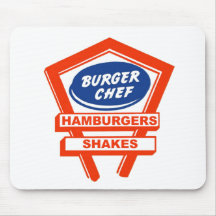 Retro Burger Joint For The Burger Chef Mouse Pads