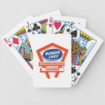 Retro Burger Joint For The Burger Chef Bicycle Card Deck