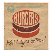 Retro Burger Photograph