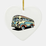retro bus motor coach ornaments